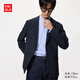 優(yōu)衣庫男裝快干彈力輕型茄克外套夾克西裝可機洗26春夏新款475016 482223/69藏青色 L