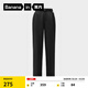 蕉內（Bananain）熱皮5系錐形女士休閑褲直筒保暖防潑水寬松運動(dòng)顯瘦女裝長(cháng)褲子 黑色 M