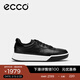 愛(ài)步（ECCO）休閑板鞋男 春季厚底運動(dòng)男鞋 街頭球鞋539814 黑色 53981451052 43