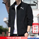 彪馬（PUMA）外套男裝 春季新款透氣休閑防風(fēng)上衣寬松立領(lǐng)運動(dòng)男士行政夾克 內里網(wǎng)襯/側邊口袋/主推款 M 175/96A 推薦體重120-140斤