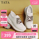 他她（TATA）2026春商場(chǎng)同款阿甘鞋女休閑運動(dòng)鞋新款 米白 37