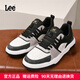 Lee板鞋男鞋2026新款男士厚底百搭休閑運動(dòng)鞋子加絨保暖潮鞋跑步鞋 L233UB302黑色 42 運動(dòng)鞋尺碼