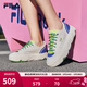 斐樂(lè )（FILA）官方女鞋ROCK巖石鞋帆布鞋楊冪同款夏新款時(shí)尚休閑鞋 白棉花糖/炫目藍-MD 35.5