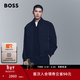 雨果博斯BOSS【內膽可拆卸】男士秋季可拆卸襯里飛行員夾克棉服 404-深藍色 L (50)