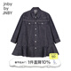 jnby by JNBY江南布衣童裝秋牛仔長(cháng)袖連衣裙耐寬松洗耐穿女童兒童1N8G12000 991牛仔藏青 110 cm