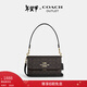 蔻馳（COACH）【新年禮物】奧萊女士女包經(jīng)典標志老花BRYNN單肩斜挎包麻將包 IM/胡桃木色/黑色