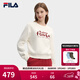 FILA 馬上起飛斐樂(lè )女子套頭紅色衛衣2026春新款時(shí)尚休閑針織長(cháng)袖上衣 云菇白-WT M 165/84A/M