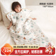可優(yōu)比（KUB）寶寶睡袋秋冬擁抱被寶寶睡袋一體式恒溫羊毛睡袋-松果林100*160cm