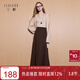三彩2025冬季新款簡(jiǎn)約優(yōu)雅松緊腰半身裙氣質(zhì)通勤A(yíng)字裙長(cháng)裙M