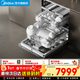 美的（Midea）【小西梅GX1200Max尊享版】洗碗機25套大容量嵌入式 智能投放萬(wàn)向五臂颶風(fēng)洗 內循環(huán)烘干七星消殺 嵌入式  (支持?zhù)櫭芍锹?lián)) 【六年包修】