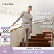 Calvin Klein【CK熱引力保暖內衣】秋冬男ck排汗透氣發(fā)熱秋衣褲套裝 男士套裝-OQ9-丁香灰 L +L