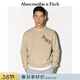 Abercrombie & Fitch【經(jīng)典LOGO】美式絨感保暖套頭毛衣針織衫25秋冬男裝120-5181 卡其色 S (175/92A)
