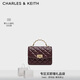 CHARLES&KEITH經(jīng)典菱格鏈條手提小方包單肩斜挎包包女包新年禮物CK2-50701608