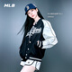 MLB官方 KARINA同款男女潮流學(xué)院風(fēng)撞色夾克棒球服26春季新款JPV01 紐約大都會(huì )隊/黑色 L