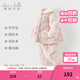 戴維貝拉（DAVE＆BELLA）小童冬裝毛絨女寶寶家居服套裝珊瑚絨女童夾棉睡衣新款兒童衣服 小兔印花【現貨】 90 cm（建議身高80-90cm）