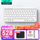 羅技（Logitech）Keys To Go 2無(wú)線(xiàn)藍牙辦公鍵盤(pán)口袋鍵盤(pán) ipad鍵盤(pán)內置保護蓋 超薄便攜時(shí)尚 適用iPad、Mac、安卓 珍珠白