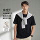 JD FASHION京東自有品牌50支液氨純棉水光t恤男圓領(lǐng)短袖T恤內搭打底衫