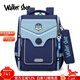 Walker Shop輕奢新款小學(xué)生書(shū)包1到6年級護脊減負男女孩背包英倫風(fēng)舒適雙肩包 天藍色大號【推薦2-6年級】 默認尺寸