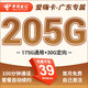 中國電信電信流量卡5g純流量卡全國通用超長(cháng)套餐通用流量上網(wǎng)卡29元電信星卡 只發(fā)廣東-愛(ài)嗨卡39元205G+套餐不變+首免