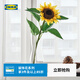 宜家（IKEA）SMYCKA思米加人造花太陽(yáng)花毛茛玫瑰花裝飾花多種可選 黃色向日葵51cm