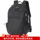 Colins Keirs輕便雙肩包男士防水背包大學(xué)生潮牌電腦包旅行時(shí)尚大容量旅行背包 黑色