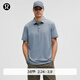 lululemon丨Evolution 男士短袖休閑衫 *珠地 LM3DZPS 雜色鐵藍 L