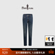 比音勒芬【故宮宮廷文化聯(lián)名】春秋季彈力牛仔褲男士長(cháng)褲新復古回潮百搭 35深藍 L