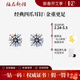 IDC河南人工培育鉆石四爪耳釘閃耀PT950鉑金耳飾堵送老婆情人節禮物 PT950鉑金【NGTC國檢證書(shū)】 30分【一對共60分】
