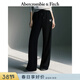 Abercrombie & Fitch百搭LOGO顯瘦微喇保暖抓絨運動(dòng)衛褲長(cháng)褲25秋冬女裝147-5116 黑色 XS (160/66A) 偏大偏長(cháng)，建議小一碼