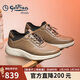 金利來(lái)（Goldlion）男鞋25秋季新款真皮百搭厚底增高商務(wù)休閑皮鞋G567520400FFA卡其