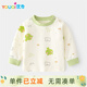 優(yōu)奇寶寶秋衣嬰兒純棉印花復古純棉卡通兒童春秋內衣打底童裝肩開(kāi)T恤