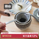 霜山日本進(jìn)口304不銹鋼茶漏茶濾茶葉過(guò)濾器茶杯過(guò)濾網(wǎng)濾茶器 錘目紋茶濾-適大于7.5cm口徑茶杯