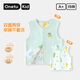 丸圖 ONETU兒童背心新生兒馬甲春款嬰兒衣服兩面穿保暖護肚上衣小綠龍100