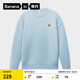 蕉內（Bananain）熱皮302++男女同款鎖溫圓領(lǐng)套頭毛衣保暖打底長(cháng)袖秋冬套頭衫新款 天水藍 L