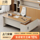 沃霖E0級經(jīng)理辦公桌老板桌現代高檔總裁單人主管辦公桌椅老板辦公桌 單側柜-1.6米辦公桌