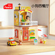 費樂(lè )（FEELO）兼容樂(lè )高大顆粒兒童拼裝積木玩具男女孩生日禮物小狗西餐廳Y1815
