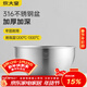 炊大皇316不銹鋼盆料理盆加厚加深洗菜盆和面盆打蛋沙拉盆廚房家用19cm