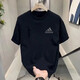 ADDS Y-3阿迪三葉草t恤夏季百搭短袖男女潮流ins純棉寬松日系夏季T恤爆款 阿迪達斯黑色小標 L  120-135斤