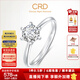 CRD克徠帝【現貨閃發(fā)】傳承鉆戒六爪結婚鉆石戒指女婚戒結婚求婚 傳承【G0831B】 【臻選】50分F-G色SI