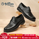 金利來(lái)（Goldlion）男鞋春秋季皮鞋男鹿皮革輕奢商務(wù)正裝鞋男士結婚皮鞋爸爸鞋德比鞋 黑色 42