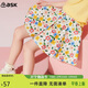 ASK JUNIOR女童褲子夏季中大童時(shí)尚碎花滿(mǎn)印短褲小清新裙褲沙灘風(fēng) 花色 140