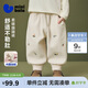 迷你巴拉（minibala）女童寶寶長(cháng)褲親膚保暖內里加絨舒適甜美褲子2025冬季