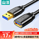 山澤USB3.0延長(cháng)線(xiàn)1.5米公對母電視u盤(pán)硬盤(pán)鼠標鍵盤(pán)擴展線(xiàn)電腦數據連接加長(cháng)線(xiàn)打印機分線(xiàn)器轉接線(xiàn)UK-015