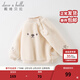 戴維貝拉（DAVE＆BELLA）男童卡通衛衣秋冬兒童衣服洋氣男寶寶套頭衫小童上衣幼兒服裝 米白 100 cm（建議身高90-100cm）