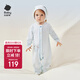 babycare寶寶連體衣純棉新生兒長(cháng)袖爬服哈衣滿(mǎn)月嬰兒衣服 星月藍  73cm