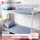 潔麗雅（Grace）A類(lèi)100%全棉7A抗菌床笠透氣床罩學(xué)生宿舍90*200cm 條紋蘭