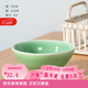 龍泉青瓷家用米飯碗高腳斗笠碗稀飯碗陶瓷酒店餐飲耐高溫加熱喇叭碗湯碗 弟窯梅子青【6寸】