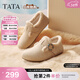 他她（TATA）女鞋冬季新款加絨勃肯鞋保暖鞋子棉鞋休閑鞋CF702DM5 米杏（絨里） 35