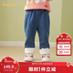 巴拉巴拉balaOne兒童長(cháng)褲女童寶寶直筒牛仔褲加絨保暖2025冬208425108008