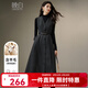 晚白【新品】老錢(qián)靜奢風(fēng)綿羊毛背心裙冬款高級感收腰無(wú)袖連衣裙 深灰色 M